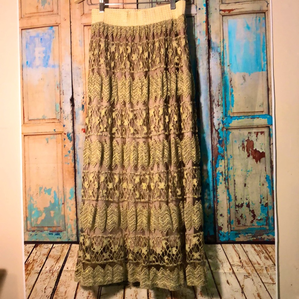 Magic Embroidered lined skirt